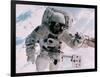 Astronaut Walking in Space-David Bases-Framed Photographic Print