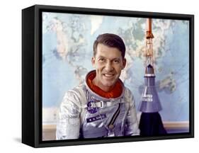 Astronaut Walter Schirra-null-Framed Stretched Canvas