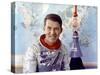 Astronaut Walter Schirra-null-Stretched Canvas