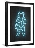 Astronaut-Octavian Mielu-Framed Art Print