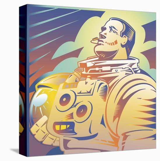 Astronaut-David Chestnutt-Stretched Canvas