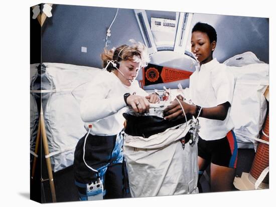 Astronauts Dr Jan Davis and Dr Mae Jemison, Mission Specialists on Space Shuttle Endeavor Mission-null-Stretched Canvas