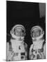 Astronauts Edward H. White and James A. Mcdivitt, in Space Suits Ready for Flight in Gemini Iv-null-Mounted Premium Photographic Print