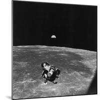 Astronauts in Apollo 11 Spacecraft, on Return Trip to Earth After Collecting Souvenirs-null-Mounted Photographic Print