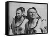 Astronauts James A. Lovell Jr, and Frank Borman, Arriving on USS "Wasp" of Gemini 7 Flight-null-Framed Stretched Canvas