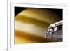 Astronauts Performing Work on a Space Station While Orbiting a Large Alien Planet-null-Framed Art Print