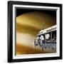 Astronauts Performing Work on a Space Station While Orbiting a Large Alien Planet-null-Framed Art Print