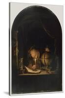 Astronomer by Candlelight, c.1650-Gerrit or Gerard Dou-Stretched Canvas