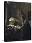 Astronomer, c.1668-Johannes Vermeer-Stretched Canvas