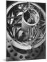 Astronomer Edwin Hubble Pictured Inside the Workings of the Huge 200 In. Mt. Palomar Telescope-J^ R^ Eyerman-Mounted Photographic Print