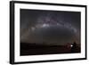 Astronomer with Telescope Looking at the Milky Way in the Atacama Desert, Chile-Stocktrek Images-Framed Photographic Print