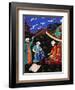 Astronomers and Geographers in a Mountainous Country, Ottoman Miniature, 17th century-null-Framed Giclee Print