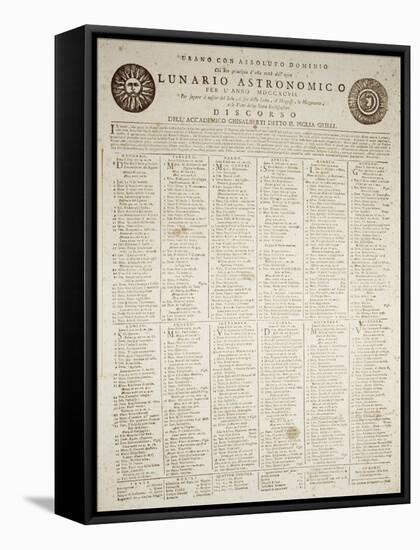 Astronomical Almanac for the Year 1797-null-Framed Stretched Canvas