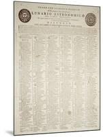 Astronomical Almanac for the Year 1797-null-Mounted Giclee Print