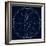 Astronomical Celestial Map of the Northern Hemisphere (Detailed Black Ink Version)-Green Ocean-Framed Art Print