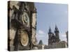 Astronomical Clock, and Church of Our Lady before Tyn, Old Town Square, Prague, Czech Republic-Martin Child-Stretched Canvas