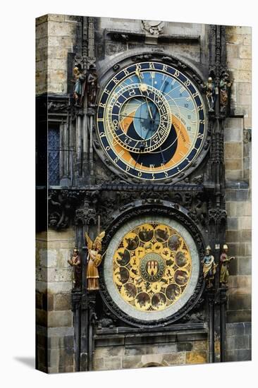 Astronomical Clock and Josef Manes' Calendar-Josef Manes-Stretched Canvas