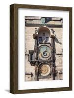 Astronomical Clock at the Old Town Hall, Prague Old Town Square, Prague, Czech Republic-null-Framed Photographic Print