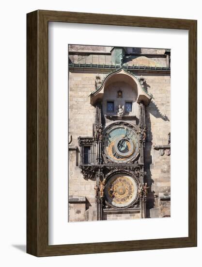 Astronomical Clock at the Old Town Hall, Prague Old Town Square, Prague, Czech Republic-null-Framed Photographic Print