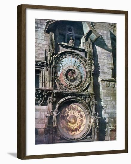 Astronomical Clock, Old Town Hall, Prague, Czech Republic, 1943-null-Framed Giclee Print