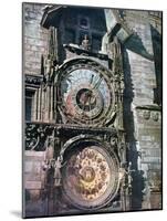 Astronomical Clock, Old Town Hall, Prague, Czech Republic, 1943-null-Mounted Giclee Print