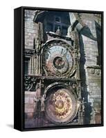 Astronomical Clock, Old Town Hall, Prague, Czech Republic, 1943-null-Framed Stretched Canvas