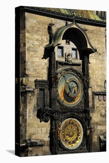 Astronomical Clock, Old Town Hall, Prague, Czech Republic-null-Stretched Canvas