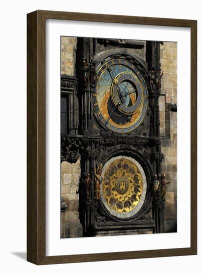 Astronomical Clock, Old Town Hall, Prague, Czech Republic-null-Framed Giclee Print