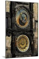 Astronomical Clock, Old Town Hall, Prague, Czech Republic-null-Mounted Giclee Print