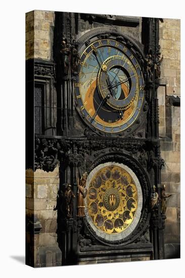 Astronomical Clock, Old Town Hall, Prague, Czech Republic-null-Stretched Canvas