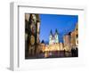 Astronomical Clock, Old Town Square and the Church of Our Lady before Tyn, Prague, Czech Republic-Martin Child-Framed Photographic Print