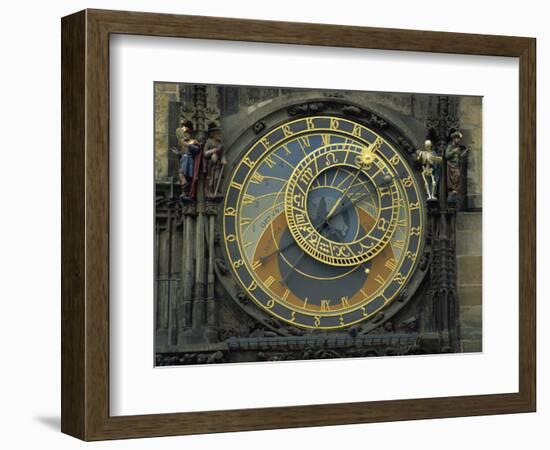 Astronomical Clock, Old Town Square, Prague, Czech Republic, Europe-Strachan James-Framed Photographic Print