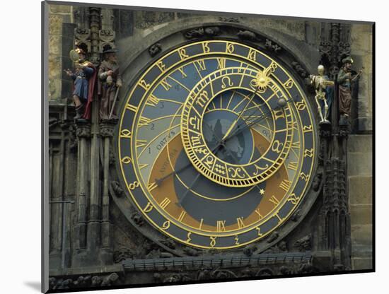 Astronomical Clock, Old Town Square, Prague, Czech Republic, Europe-Strachan James-Mounted Photographic Print