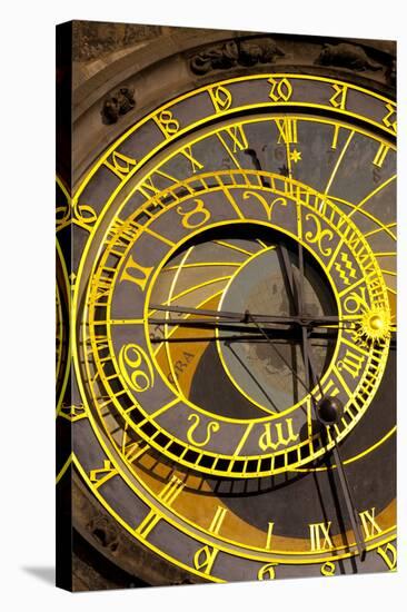 Astronomical Clock on the Town Hall, Old Town Square, Prague, Czech Republic, Euruope-Miles Ertman-Stretched Canvas