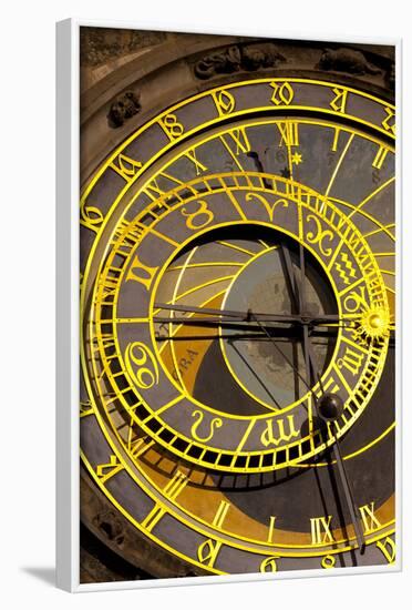 Astronomical Clock on the Town Hall, Old Town Square, Prague, Czech Republic, Euruope-Miles Ertman-Framed Photographic Print