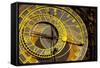 Astronomical Clock on the Town Hall, Old Town Square, Prague, Czech Republic-Miles Ertman-Framed Stretched Canvas