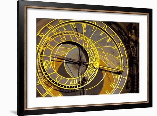 Astronomical Clock on the Town Hall, Old Town Square, Prague, Czech Republic-Miles Ertman-Framed Photographic Print