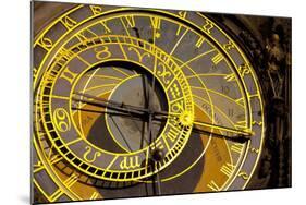 Astronomical Clock on the Town Hall, Old Town Square, Prague, Czech Republic-Miles Ertman-Mounted Photographic Print