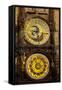 Astronomical Clock on the Town Hall, Old Town Square, Prague, Czech Republic-Miles Ertman-Framed Stretched Canvas