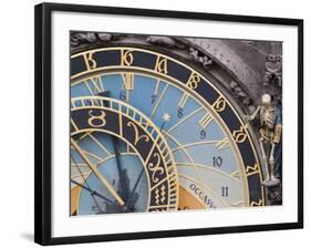 Astronomical Clock, Town Hall, Old Town Square, Old Town, Prague, Czech Republic, Europe-Martin Child-Framed Photographic Print