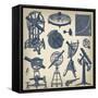 Astronomical Instruments-null-Framed Stretched Canvas