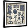 Astronomical Instruments-null-Framed Art Print