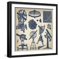 Astronomical Instruments-null-Framed Art Print