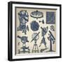 Astronomical Instruments-null-Framed Art Print