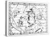 Astronomical Map, Centred on the Constellation of Hercules, 1775-Jean Fortin-Stretched Canvas