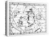 Astronomical Map, Centred on the Constellation of Hercules, 1775-Jean Fortin-Stretched Canvas