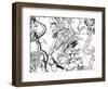 Astronomical Map, Centred on the Southern Constellation of Argo Navis, 1742-null-Framed Giclee Print