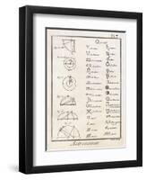 Astronomical Signs-Bernard-Framed Art Print