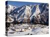 Astronomical Station in Snow Covered Landscape at Almaty in Kazakhstan, Central Asia-Tom Ang-Stretched Canvas