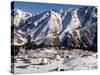 Astronomical Station in Snow Covered Landscape at Almaty in Kazakhstan, Central Asia-Tom Ang-Stretched Canvas